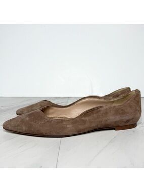 Sam Edelman Riza Tan Suede Pointed Toe Flat 6 1/2 W